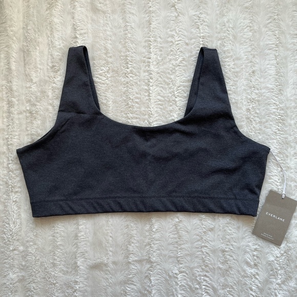NWT EVERLANE The Perform Bra in Heathered Charcoal sz XXL - Picture 6 of 9